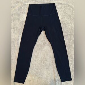 Lululemon True Navy Wunder Under High Rise Tight 25”